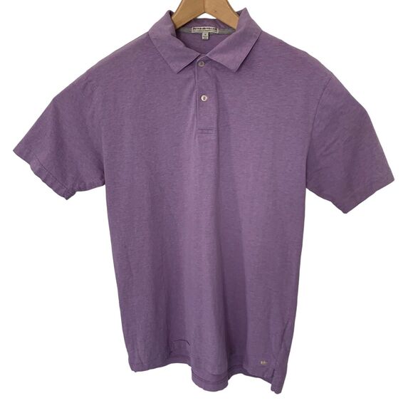 Peter Millar Shirt Mens Medium Purple Contemporary Fit T-Shirt Polo Golf - Picture 1 of 5
